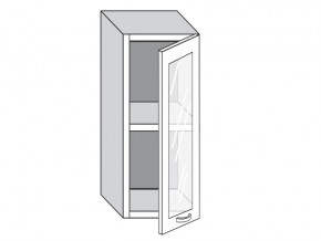 1.30.3 Шкаф настенный (h=720) на 300мм с 1-ой стекл. дверцей в Миассе - miass.mebel74.com | фото