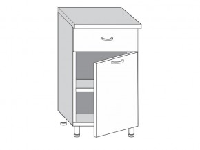2.50.11 Шкаф-стол на 500мм с 1-им ящиком и 1-ой дверцей в Миассе - miass.mebel74.com | фото