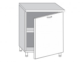 2.60.1 Шкаф-стол на 600мм с 1-ой дверцей в Миассе - miass.mebel74.com | фото