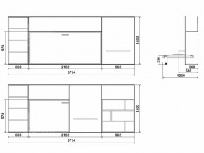 Детская стенка Компакт стандарт с кроватью Смарт 3 в Миассе - miass.mebel74.com | фото 3