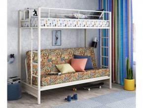 Двухъярусная кровать с диваном Мадлен Слоновая кость-марки в Миассе - miass.mebel74.com | фото