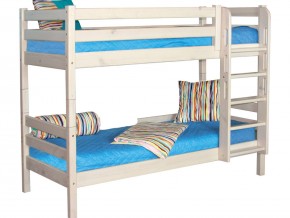 Двухъярусная кровать Соня с прямой лестницей Вариант 9 белая в Миассе - miass.mebel74.com | фото 2