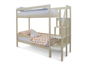 Двухъярусная кровать Svogen с бортиком бежевый в Миассе - miass.mebel74.com | фото 1