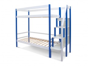 Двухъярусная кровать Svogen с ящиками сине-белый в Миассе - miass.mebel74.com | фото 2
