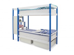 Двухъярусная кровать Svogen с ящиками сине-белый в Миассе - miass.mebel74.com | фото 5
