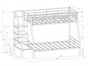 Двухъярусная кровать Толедо 1 Черный-Венге в Миассе - miass.mebel74.com | фото 2