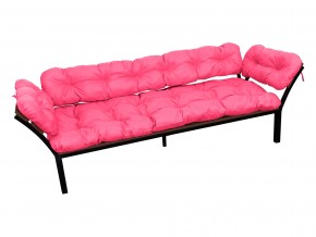 Диван Дачный с подлокотниками розовая подушка в Миассе - miass.mebel74.com | фото 1
