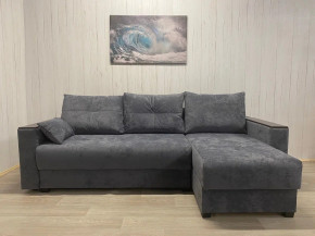 Диван Комфорт-3 ПБ+МДФ Тик-Так велюр Sensey steel grey в Миассе - miass.mebel74.com | фото