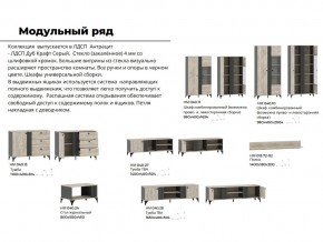 Гостиная Отис Дуб Крафт Серый/Антрацит в Миассе - miass.mebel74.com | фото 5