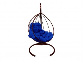 Кокон Капля без ротанга синяя подушка в Миассе - miass.mebel74.com | фото