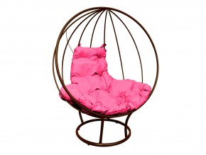 Кокон Круглый на подставке без ротанга розовая подушка в Миассе - miass.mebel74.com | фото
