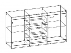 Комод Соната КС-1500 белый глянец в Миассе - miass.mebel74.com | фото 2