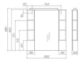 Комплект мебели для ванной 3D 100 с тумбой в Миассе - miass.mebel74.com | фото 3