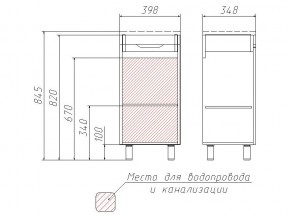 Комплект мебели для ванной 3D 40 в Миассе - miass.mebel74.com | фото 4