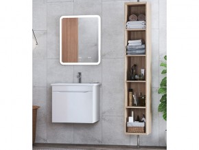 Комплект мебели в ванную Grani 600 белый подвесной в Миассе - miass.mebel74.com | фото