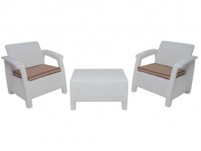 Комплект на балкон Yalta Balcony Set белый в Миассе - miass.mebel74.com | фото