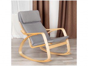 Кресло-качалка mod. AX3005 натуральный-серый в Миассе - miass.mebel74.com | фото