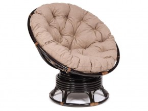 Кресло-качалка Papasan w 23/01 B с подушкой Antique brown, экошерсть Коричневый в Миассе - miass.mebel74.com | фото