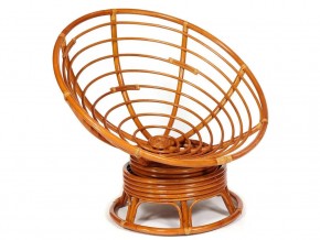 Кресло-качалка Papasan w 23/01 B с подушкой Cognac, экошерсть Коричневый в Миассе - miass.mebel74.com | фото 4