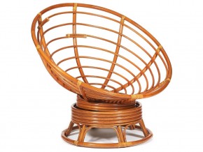 Кресло-качалка Papasan w 23/01 B с подушкой Cognac, ткань Оранжевый в Миассе - miass.mebel74.com | фото 2