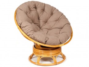 Кресло-качалка Papasan w 23/01 B с подушкой Honey, экошерсть Коричневый в Миассе - miass.mebel74.com | фото