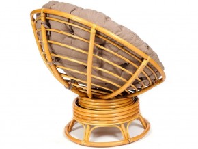 Кресло-качалка Papasan w 23/01 B с подушкой Honey, экошерсть Коричневый в Миассе - miass.mebel74.com | фото 2