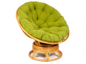 Кресло-качалка Papasan w 23/01 B с подушкой Honey, флок Олива в Миассе - miass.mebel74.com | фото