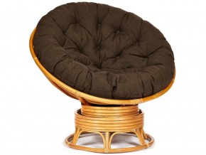 Кресло-качалка Papasan w 23/01 B с подушкой Honey, ткань Коричневый в Миассе - miass.mebel74.com | фото