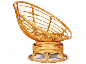 Кресло-качалка Papasan w 23/01 B с подушкой Honey, ткань Коричневый в Миассе - miass.mebel74.com | фото 2