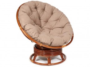 Кресло-качалка Papasan w 23/01 B с подушкой Pecan, экошерсть Коричневый в Миассе - miass.mebel74.com | фото