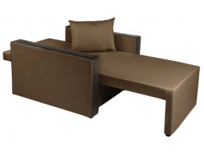 Кресло-кровать Милена с подлокотниками рогожка brown в Миассе - miass.mebel74.com | фото 2