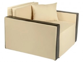 Кресло-кровать Милена с подлокотниками рогожка cream в Миассе - miass.mebel74.com | фото 1