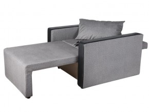 Кресло-кровать Милена с подлокотниками велюр серый в Миассе - miass.mebel74.com | фото 2
