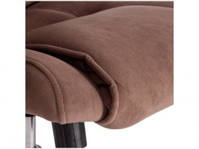 Кресло офисное Bergamo флок коричневый в Миассе - miass.mebel74.com | фото 4