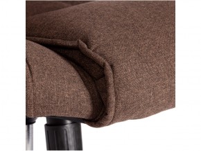 Кресло офисное Bergamo хром ткань коричневый в Миассе - miass.mebel74.com | фото 4