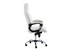 Кресло офисное Boss люкс хром кожзам белый в Миассе - miass.mebel74.com | фото 2