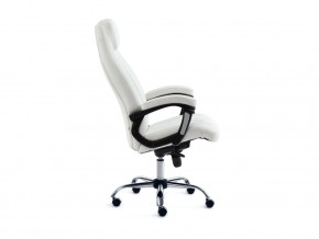 Кресло офисное Boss люкс хром кожзам белый в Миассе - miass.mebel74.com | фото 3