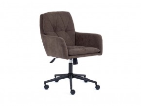 Кресло офисное Garda флок коричневый в Миассе - miass.mebel74.com | фото 1