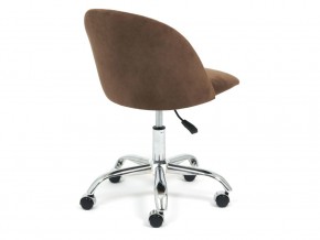 Кресло офисное Melody флок коричневый в Миассе - miass.mebel74.com | фото 4