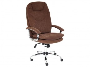 Кресло офисное Softy lux флок коричневый в Миассе - miass.mebel74.com | фото