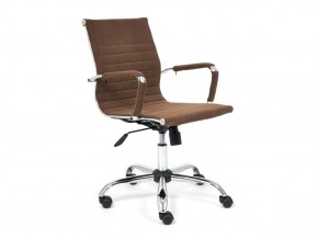 Кресло офисное Urban-low флок коричневый в Миассе - miass.mebel74.com | фото 1