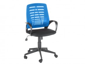 Кресло оператора Ирис стандарт черный/синий в Миассе - miass.mebel74.com | фото