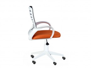 Кресло оператора Ирис white стандарт черный/оранжевый в Миассе - miass.mebel74.com | фото 2