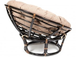 Кресло Papasan 23/01 W с подушкой Antique brown, экошерсть Коричневый в Миассе - miass.mebel74.com | фото 2