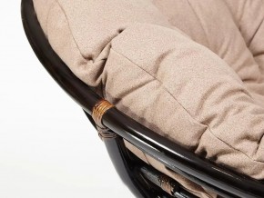 Кресло Papasan 23/01 W с подушкой Antique brown, экошерсть Коричневый в Миассе - miass.mebel74.com | фото 4