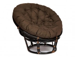 Кресло Papasan 23/01 W с подушкой Antique brown, ткань Коричневый в Миассе - miass.mebel74.com | фото