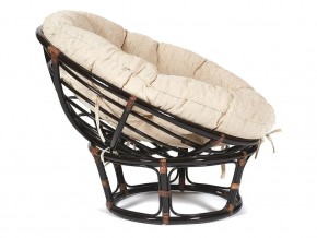 Кресло Papasan 23/01 W с подушкой Antique brown, ткань Старт в Миассе - miass.mebel74.com | фото 3