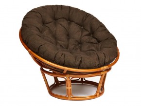 Кресло Papasan 23/01 W с подушкой Cognac, ткань Коричневый в Миассе - miass.mebel74.com | фото