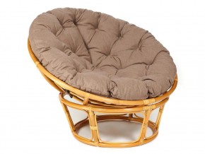 Кресло Papasan 23/01 W с подушкой Honey, экошерсть Коричневый в Миассе - miass.mebel74.com | фото