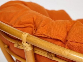 Кресло Papasan 23/01 W с подушкой Honey, ткань Оранжевый в Миассе - miass.mebel74.com | фото 4